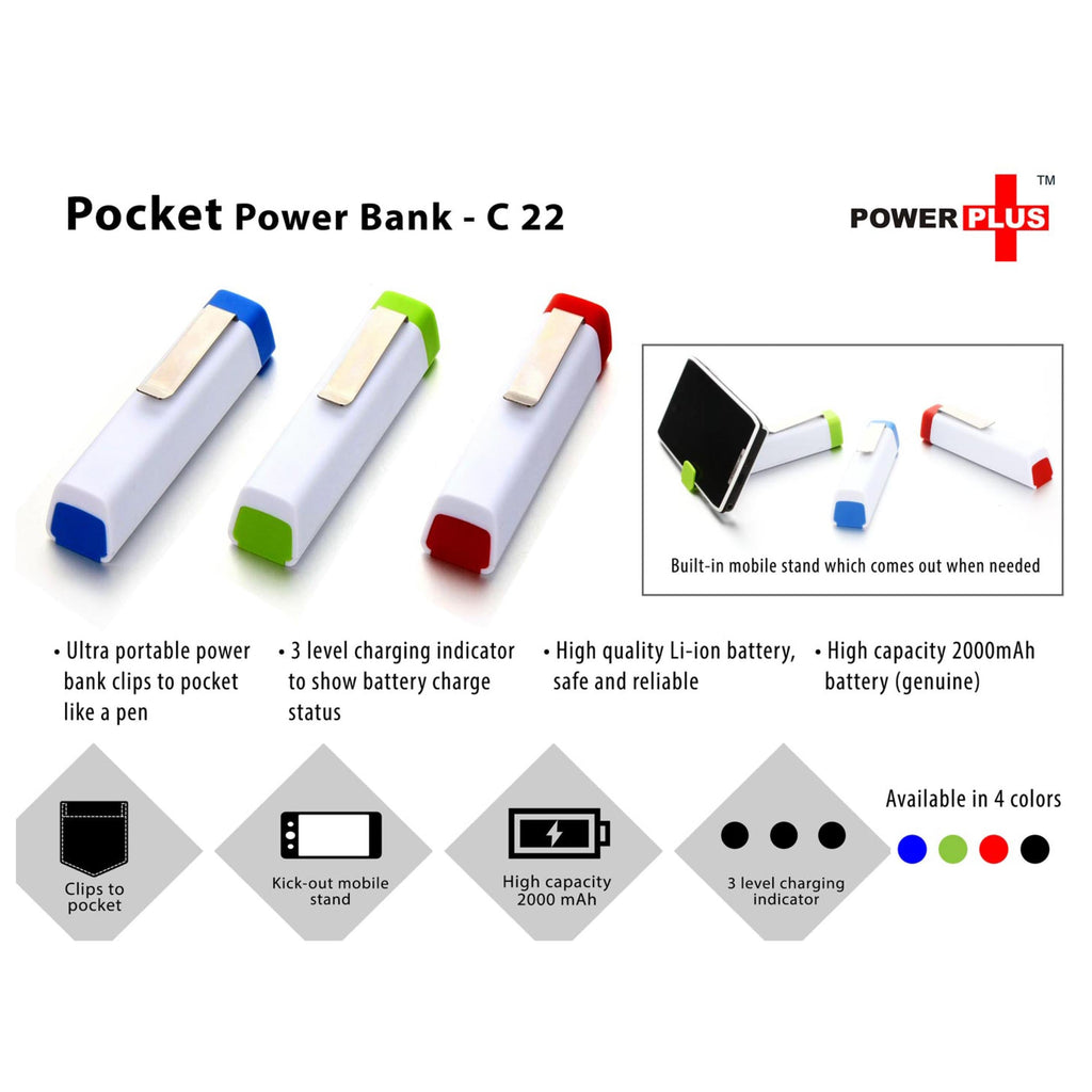 Pocket Power Bank 2200 MAh - C 22