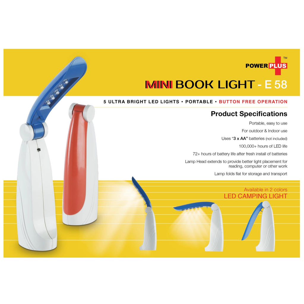 Power Plus Book Reading Light - E 58