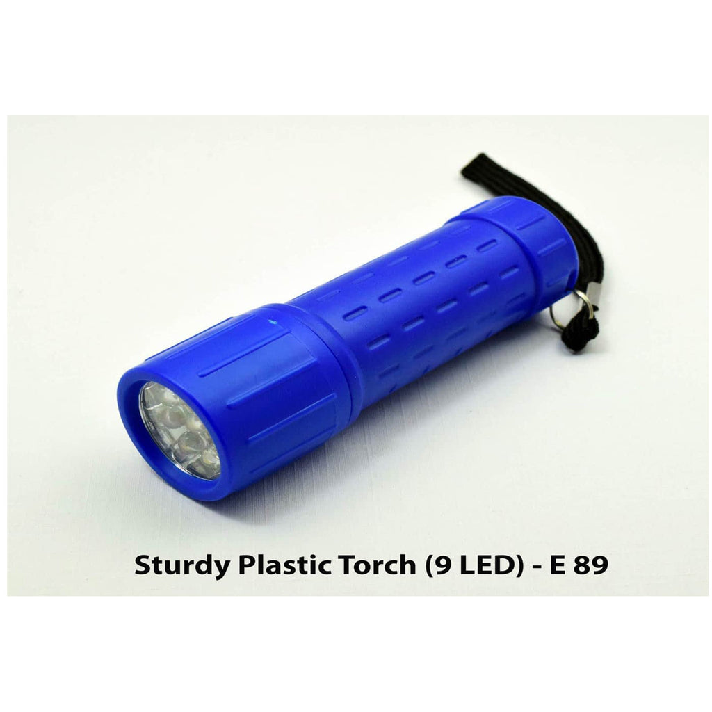 Sturdy Plastic Torch (9 LED) - E 89