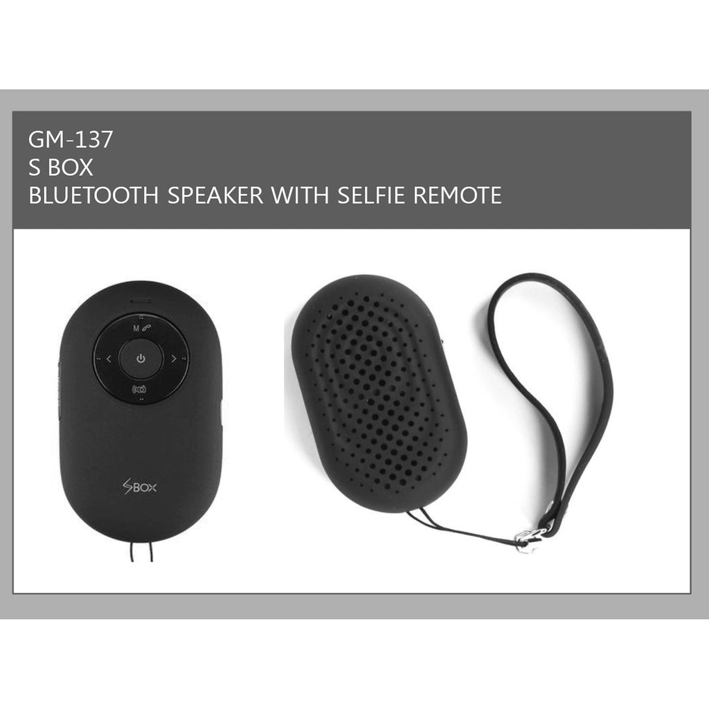 Bluetooth Speaker with Selfie Remote - GM-137