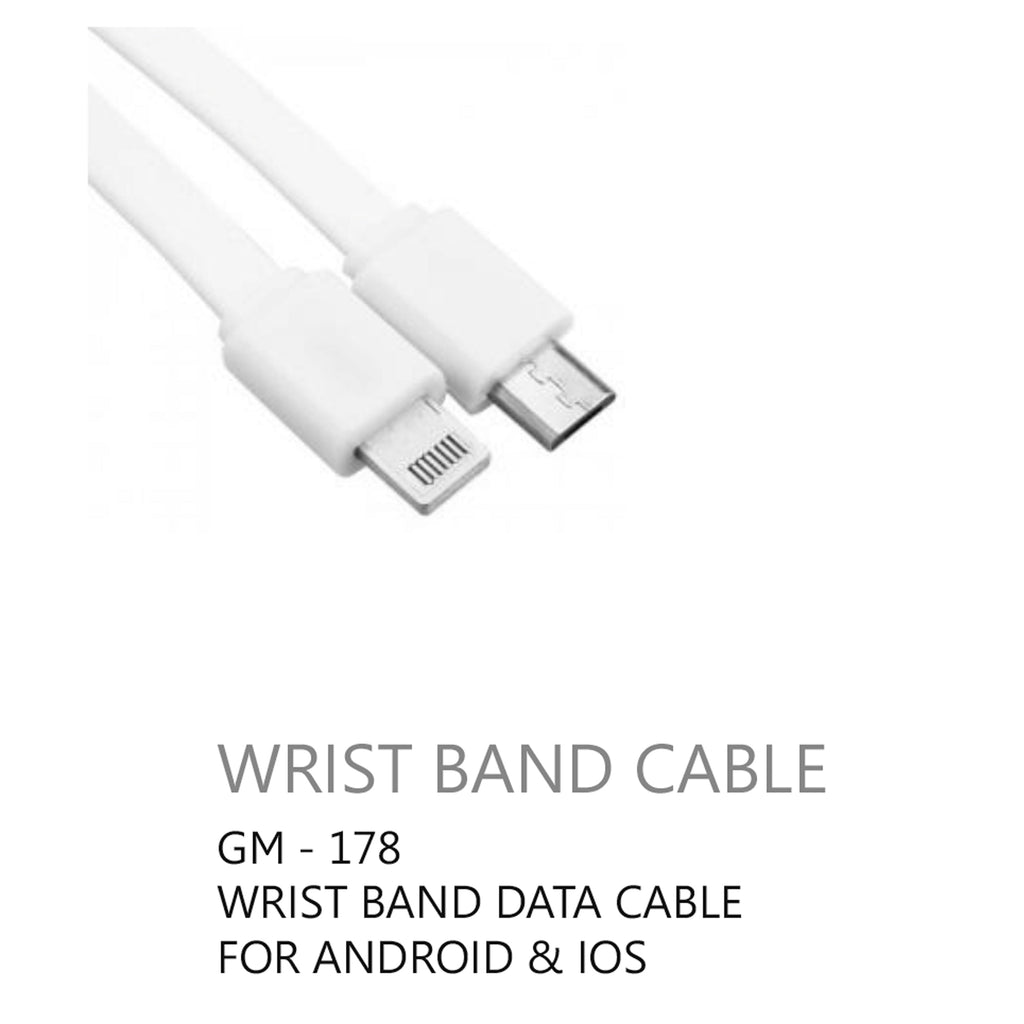Wrist Band Data Cable for Android & ISO - GM-178
