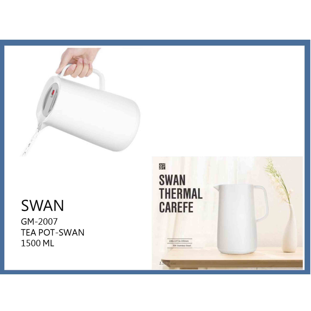 Swan Tea Pot 1500ml - DRIN066