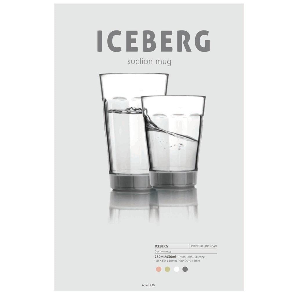 Iceberg Big-Suction Mug  430ml - DRIN049