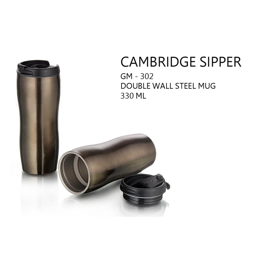 Double Wall Steel Mug - 330ml - GM-302