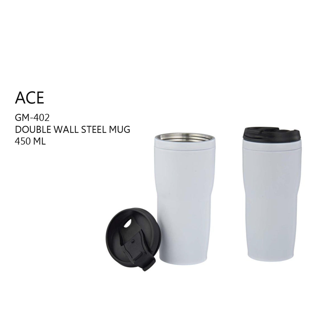 Double Wall Steel Mug - 450ml - GM-402