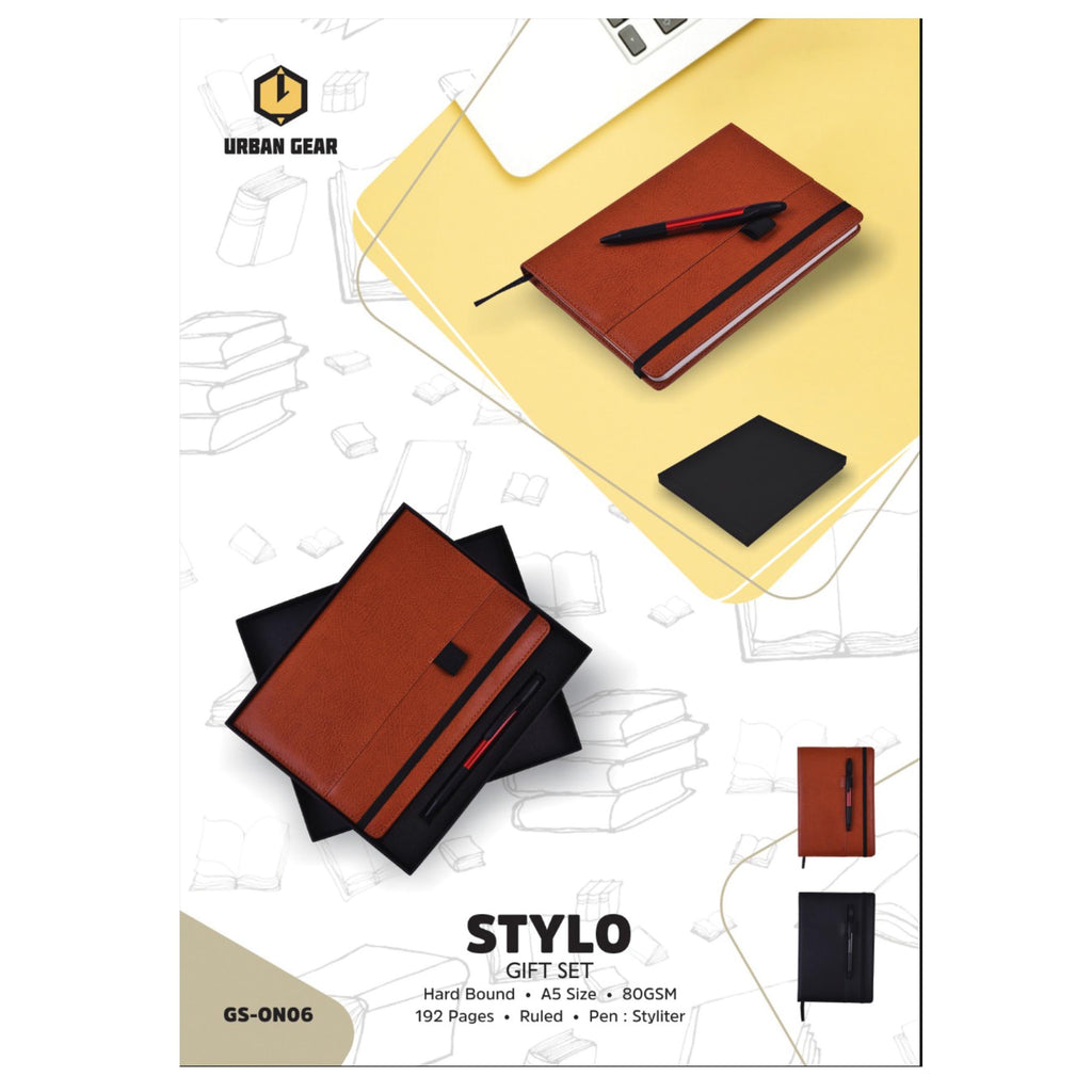 Stylo Stationary Gift Set - Book + Pen - GS-ON06
