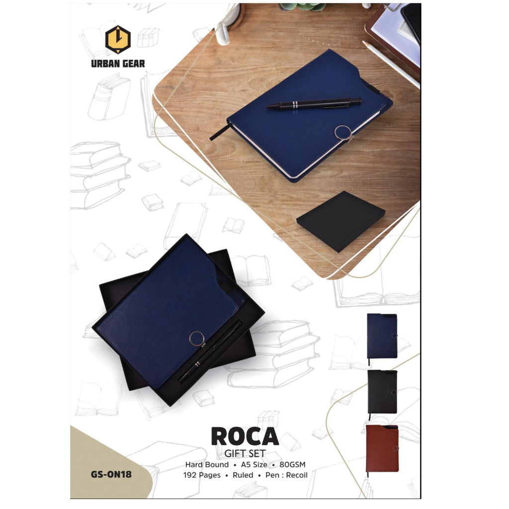 Roca Stationary Gift Set - Book + Pen - GS-ON18