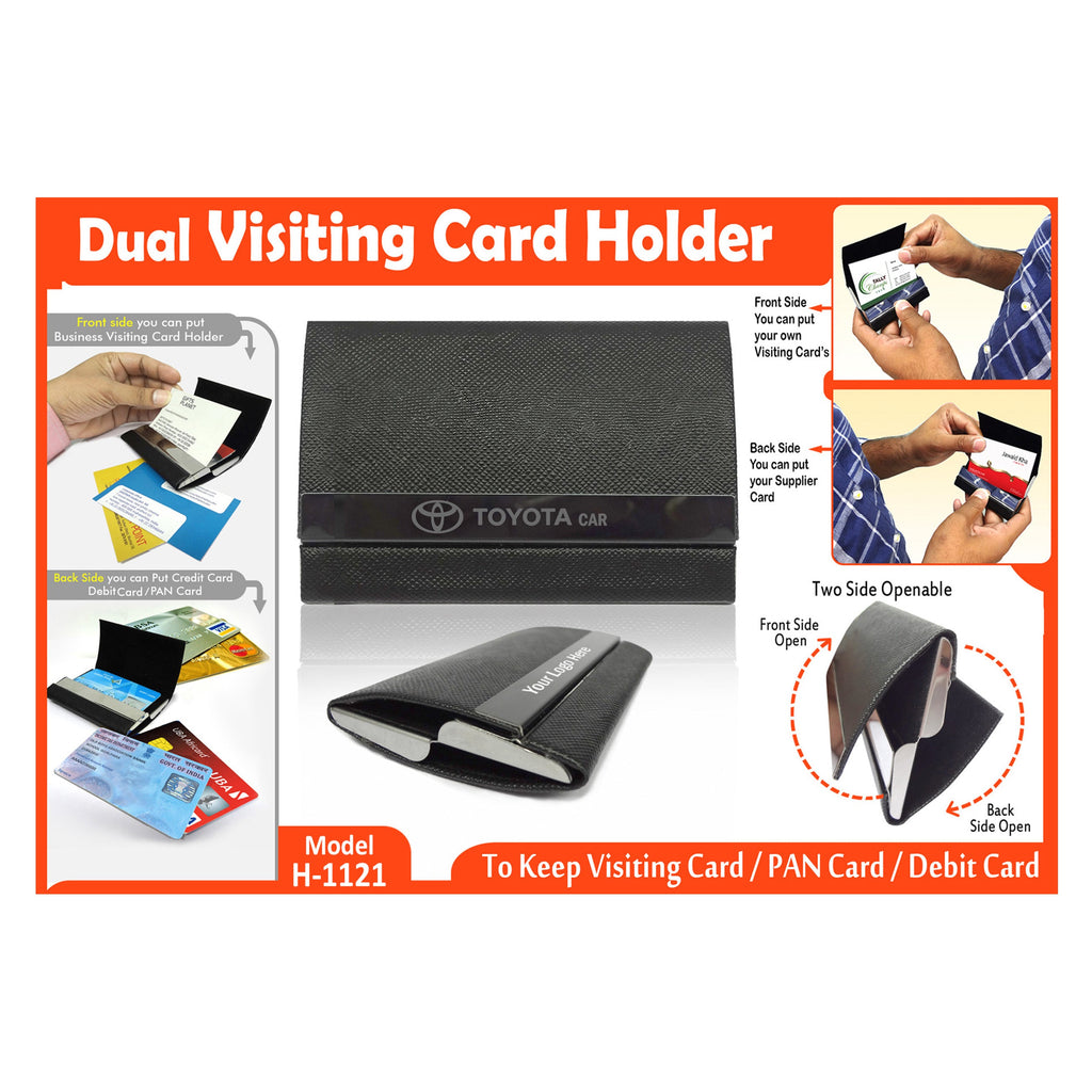 Dual Visiting Card Holder H-1121