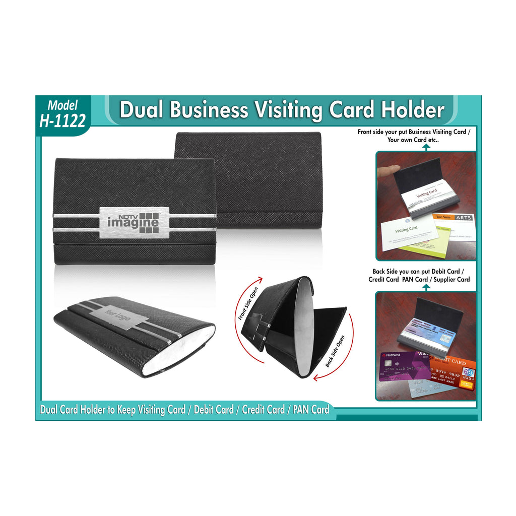 Dual Visiting Card Holder H-1122