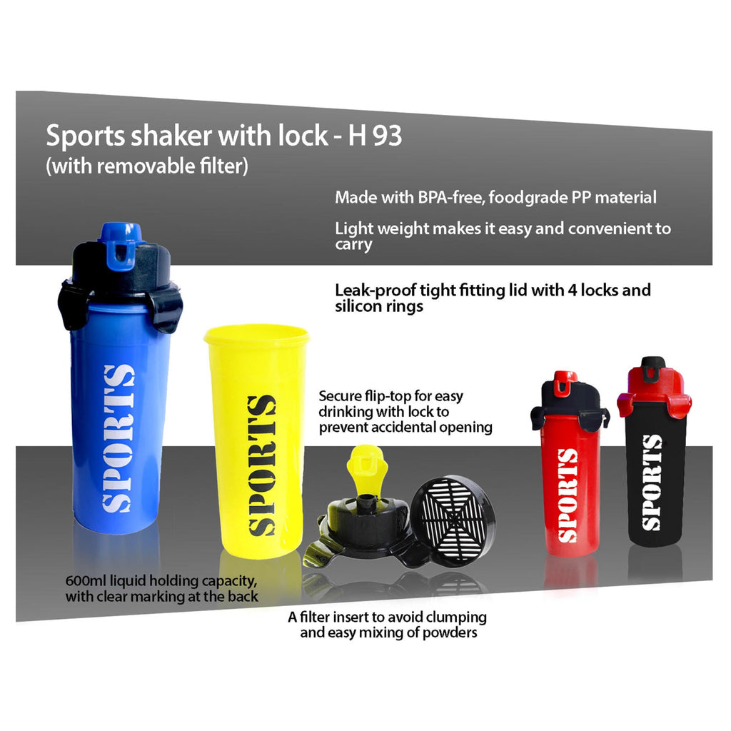 Sports Shaker With Lock With Removable Filter - H93