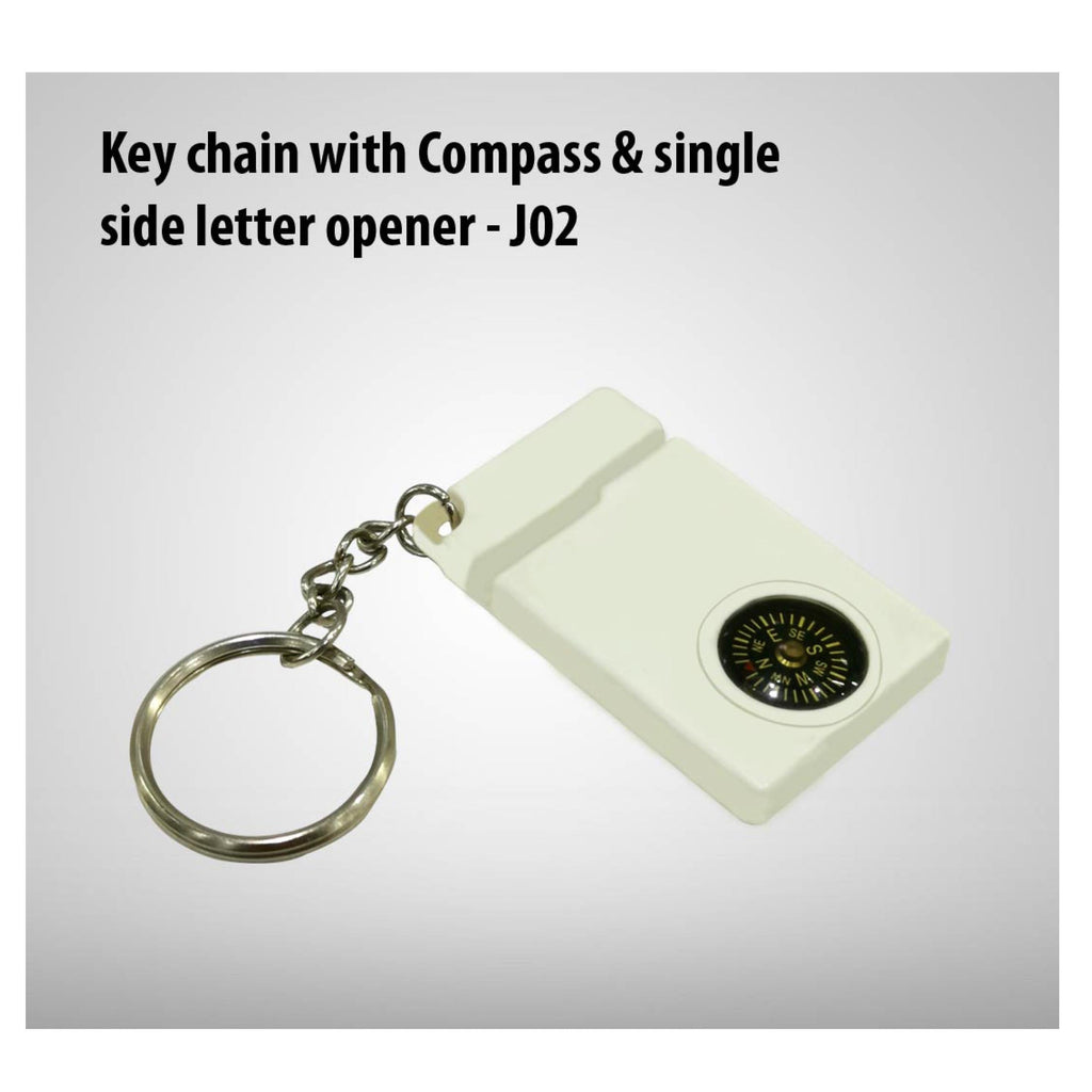 Key Chain With Compass & Single Side Letter Opener - J02