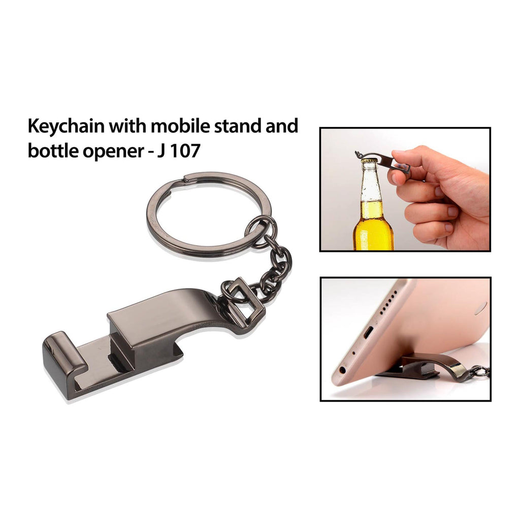 Keychain With Mobile Stand And Bottle Opener - J107