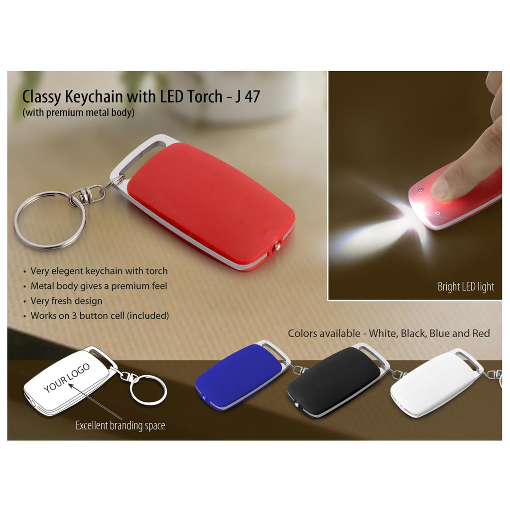 Classy Key chain With LED Torch - J47