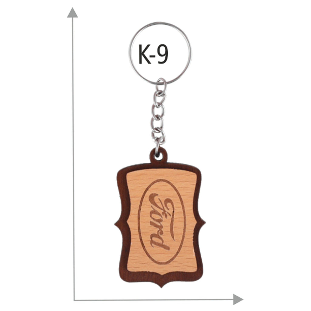Wooden Key Chain - K-9