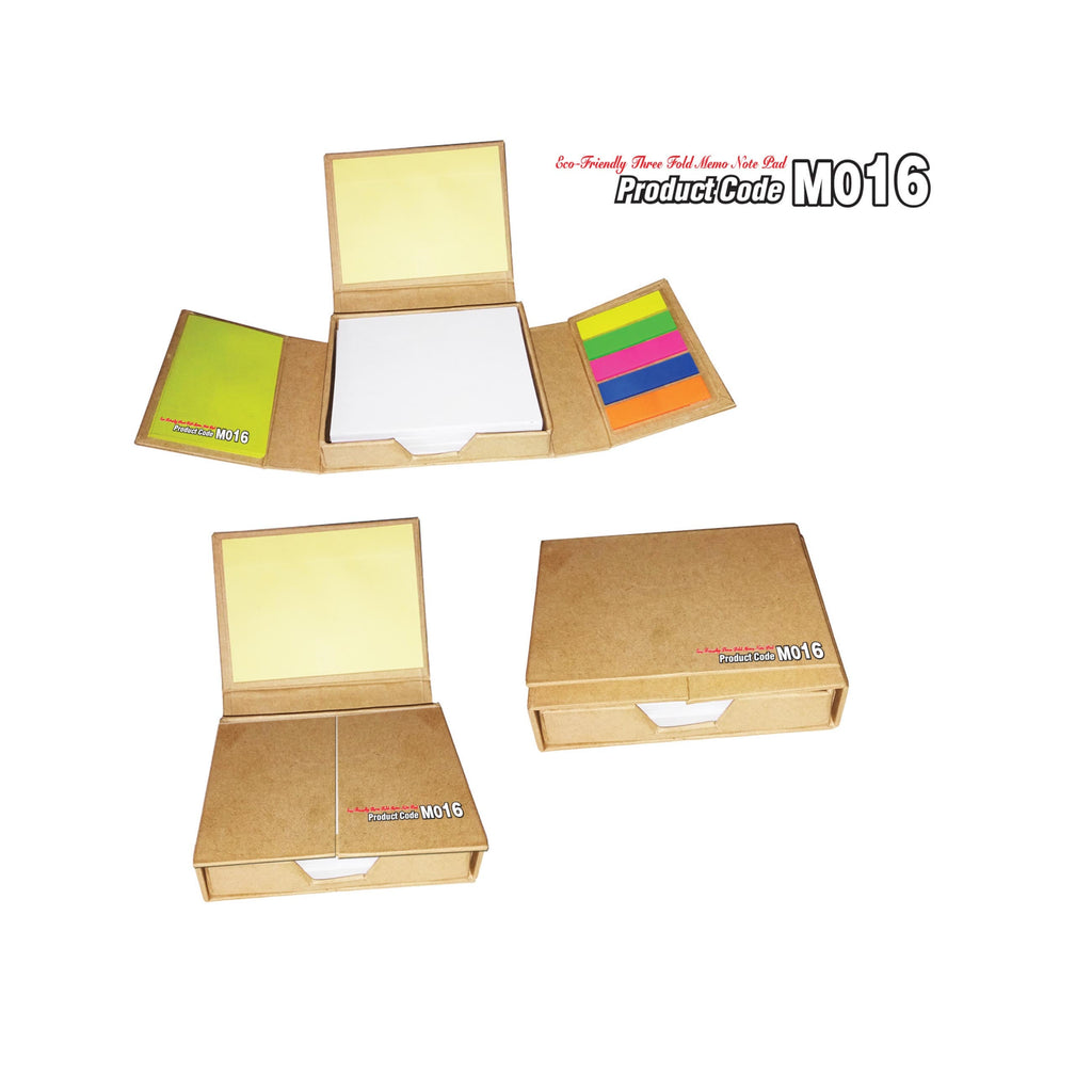 Eco-Friendly Three Fold Memo Note Pad