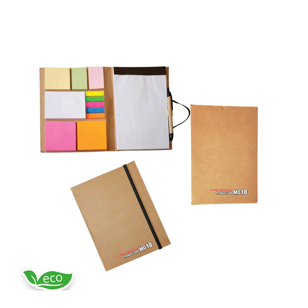 Eco - Friendly Note Pad With Sticky Note