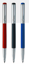 Parker Vector Metallix Roller Ball Pen With Stainless Steel Trim+Multi Utility Knife Keychain