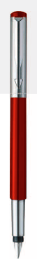 Parker Vector Metallix Fountain Pen With Stainless Steel Trim+Ink Bottle
