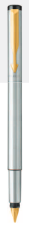 Parker Vector Stainless Steel Fountain Pen With Gold Trim