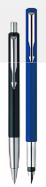 Parker Vector Standard Ball Pen+Fountain Pen With Stainless Steel Trim