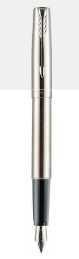 Parker Frontier Stainless Steel Fountain Pen With Stainless Steel Trim