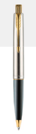 Parker Frontier Stainless Steel Ball Pen With Gold Trim