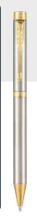 Parker Folio Stainless Steel Ball Pen With Gold Trim
