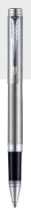 Parker Folio Stainless Steel Roller Ball Pen With Stainless Steel & Sliver Trim