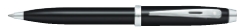 Sheaffer 100 Glossy Black Barrel & Cap Featuring Chrome Trim Fountain Pen