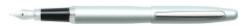 Sheaffer VFM Strobe Silver Featuring Nickel Plate Trim Fountain Pen