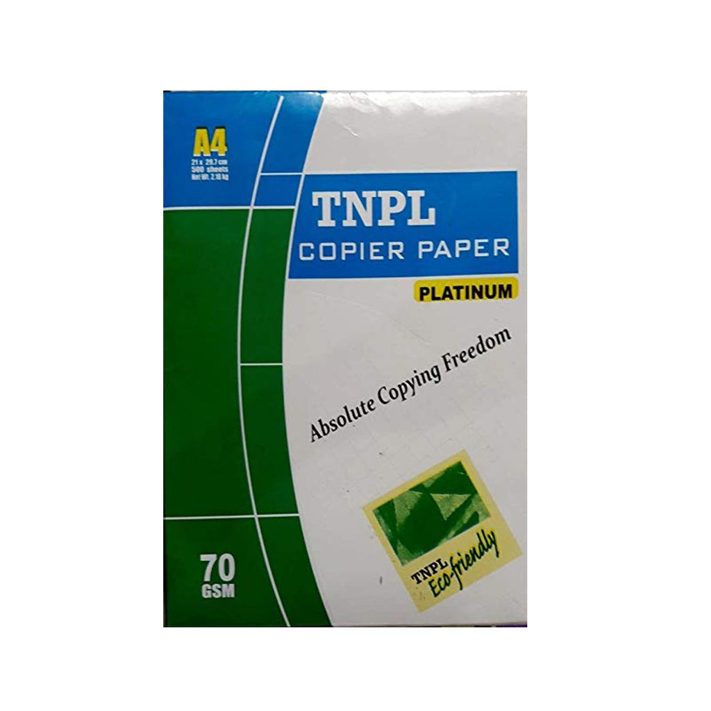 TNPL Copier paper - A4, 500 Sheets, 70 GSM, 1 Ream
