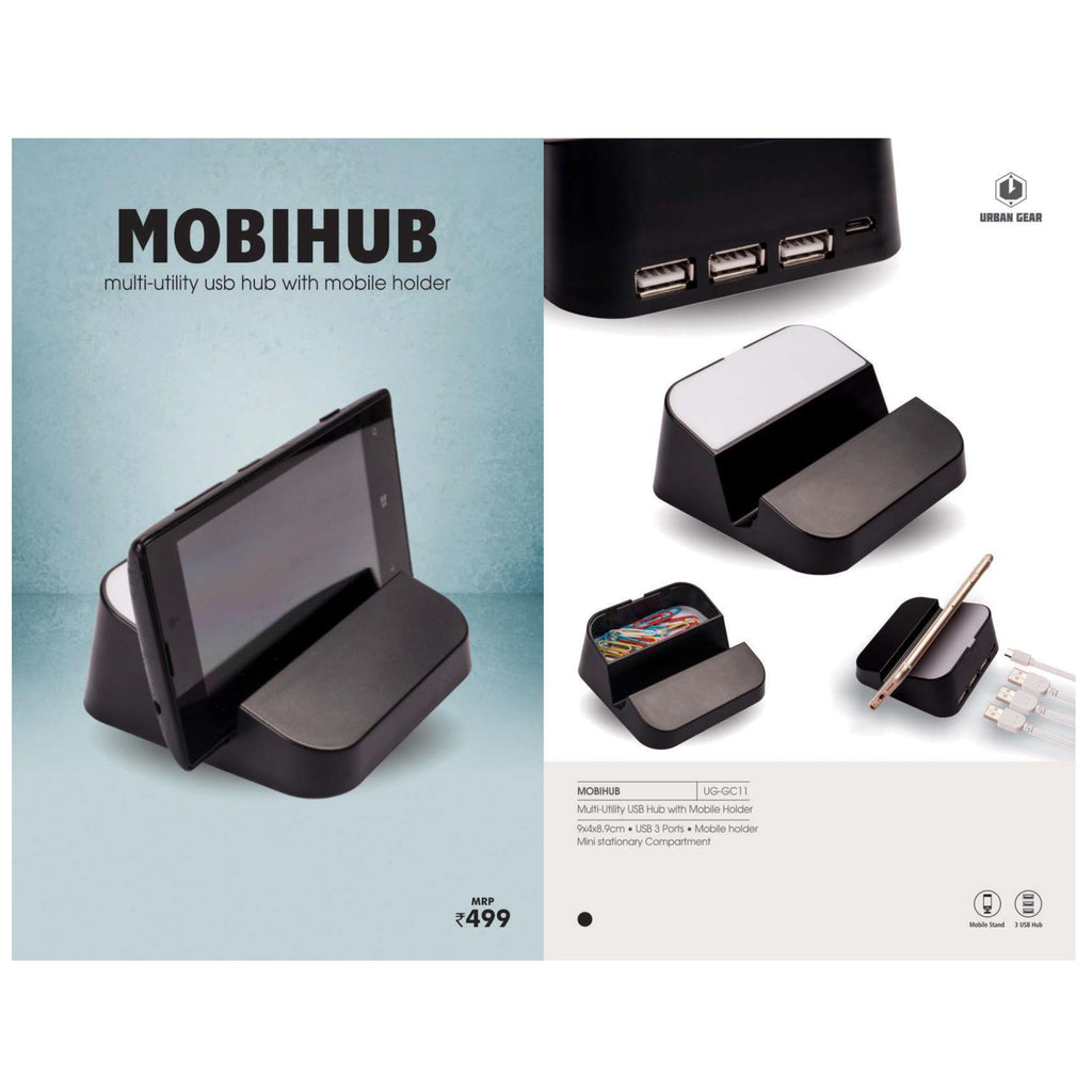 Multi-Utility USB Hub with Mobile Holder - UG-GC11