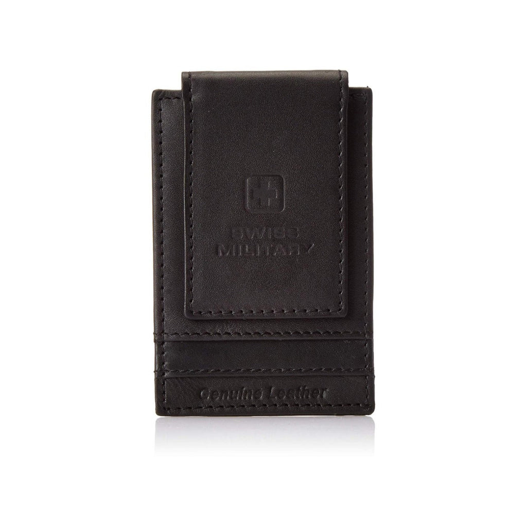 Swiss Military Leather Black Men's Wallet (LW35)