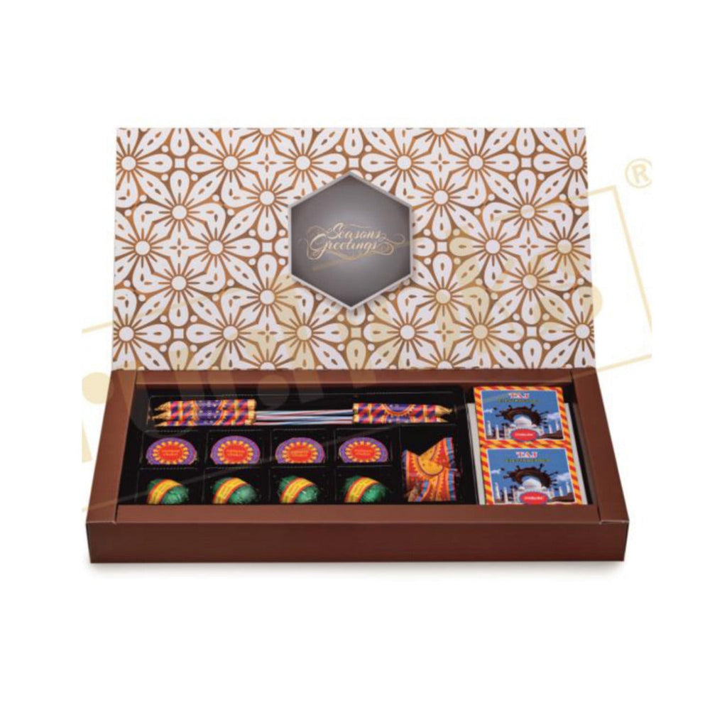 Premium Diwali Cracker box + 2 Candle - P2+Ladi