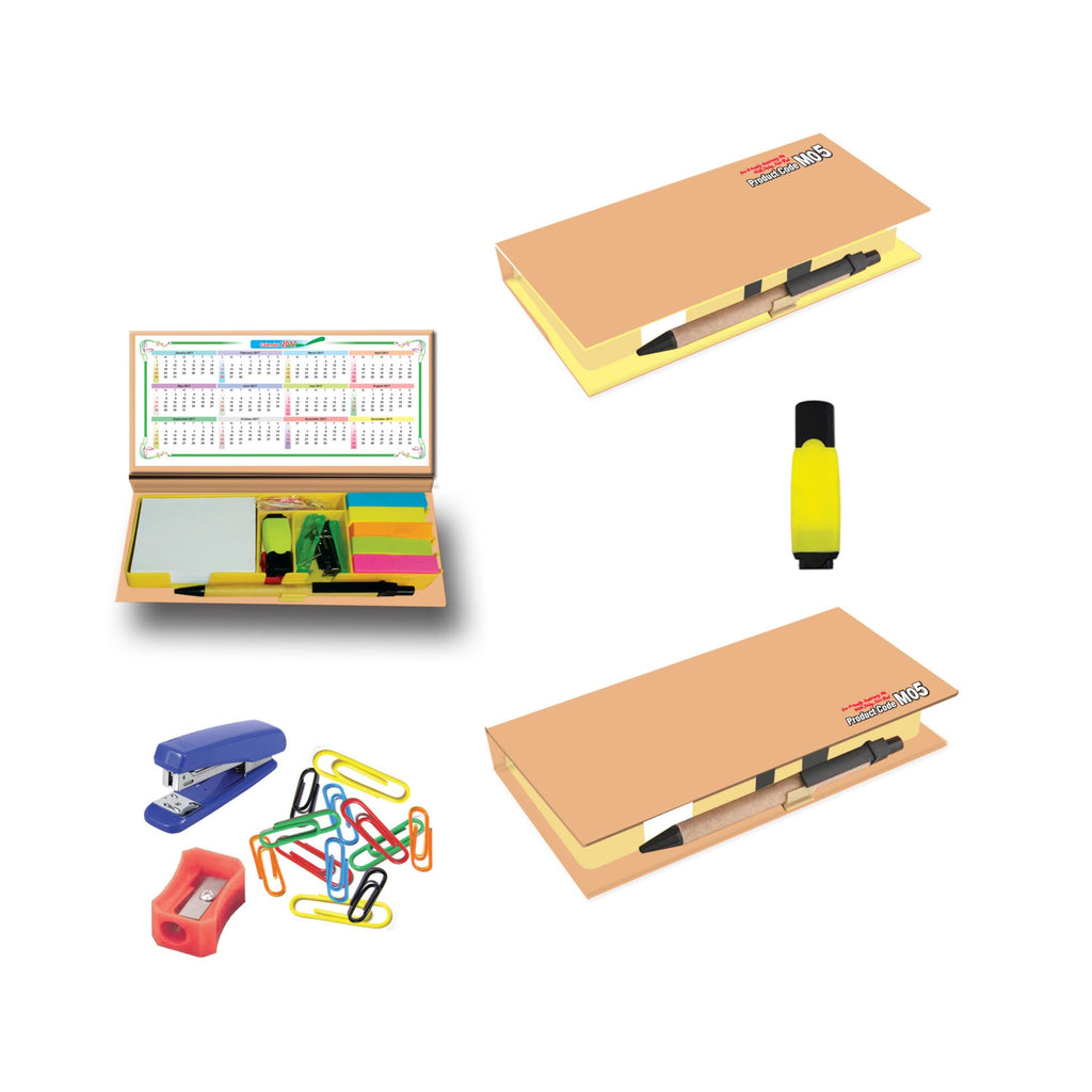 Eco-Friendly Stationery Kit With Sticky Note Pad