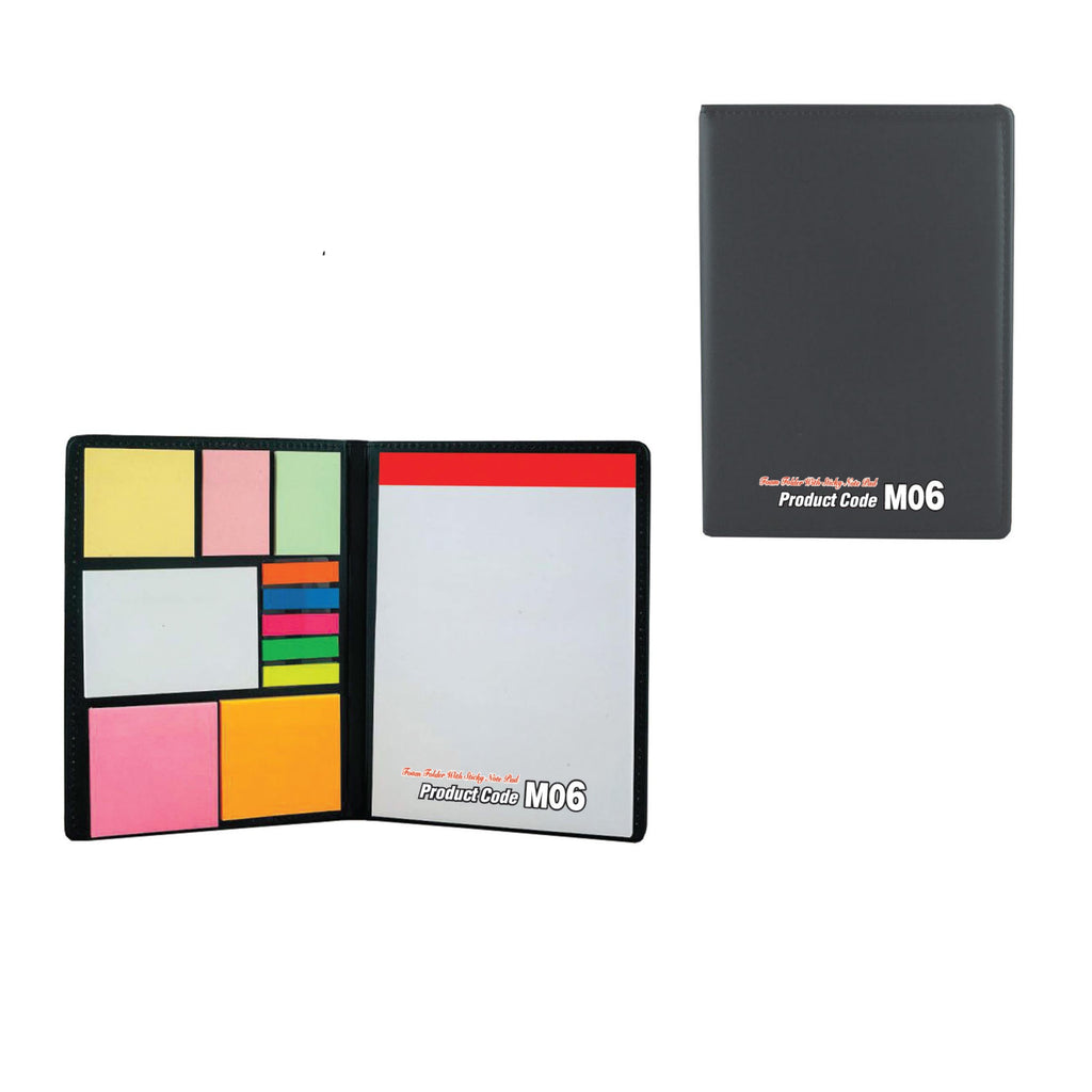 Foam Folder With Sticky Note Pad