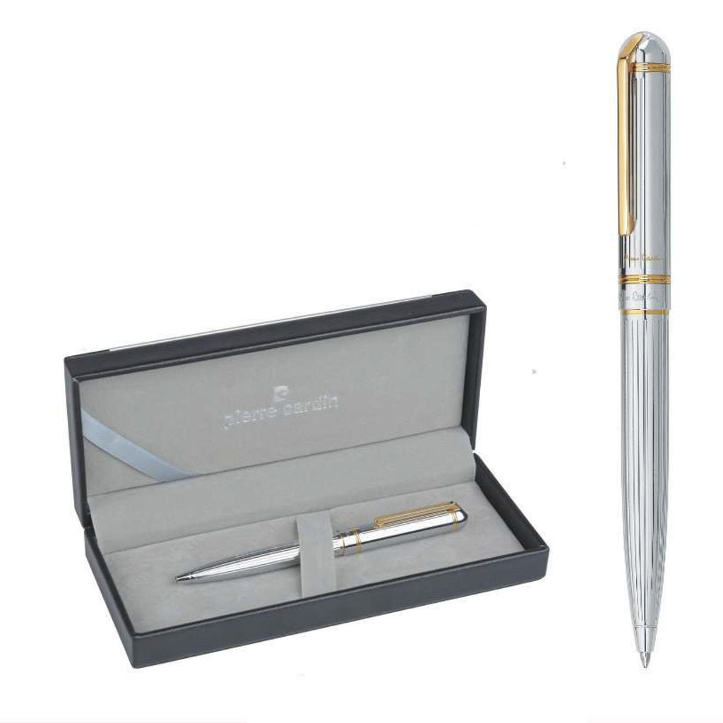 Pierre Cardin Crown White Gold Ball Pen