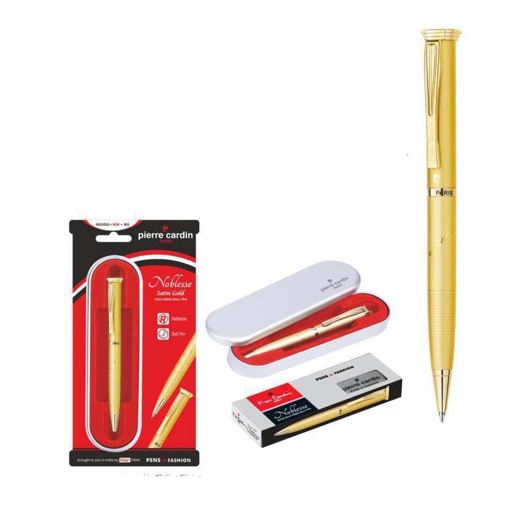 Pierre Cardin Nobless Satin Gold Finish Ball Pen