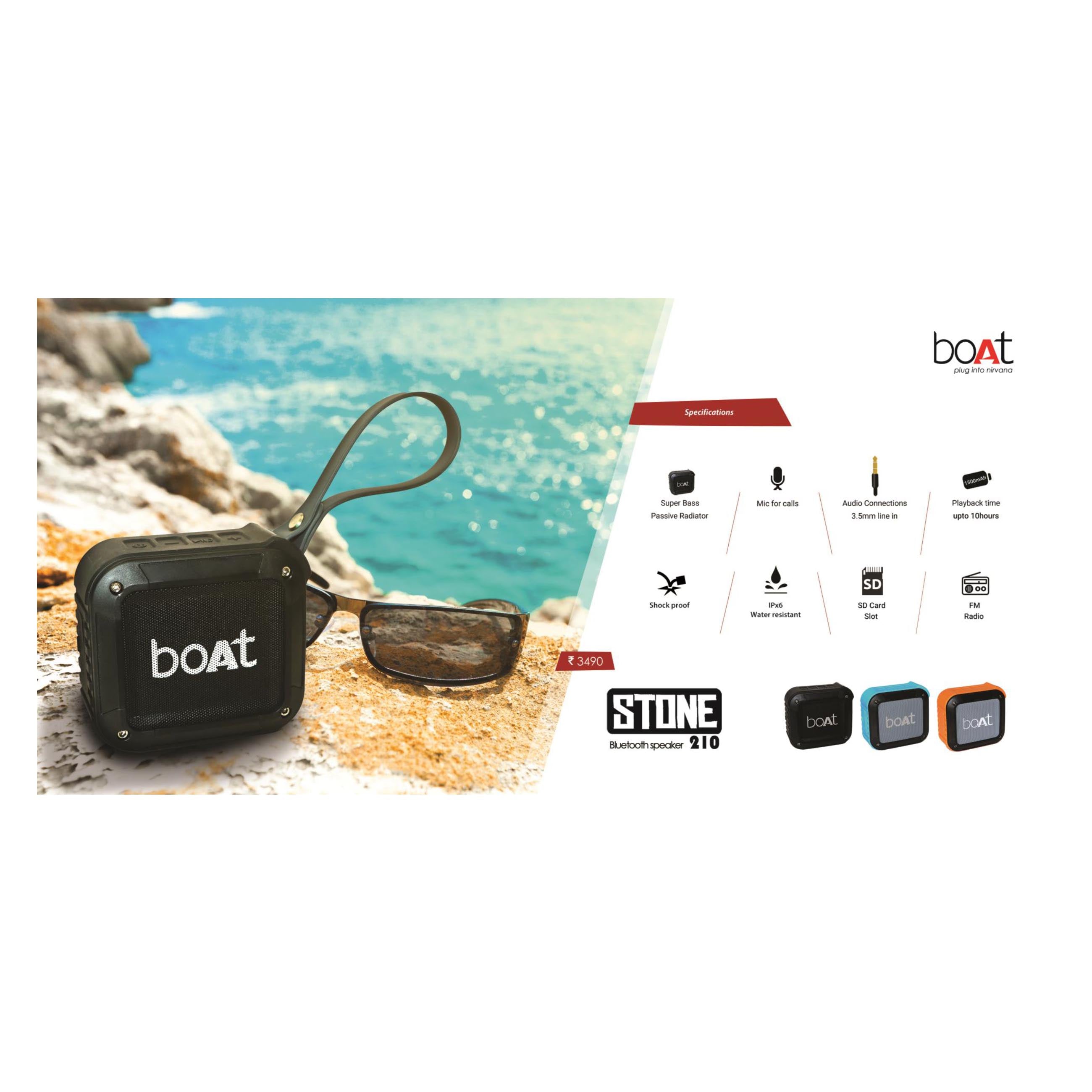 Boat stone store 210 bluetooth speaker