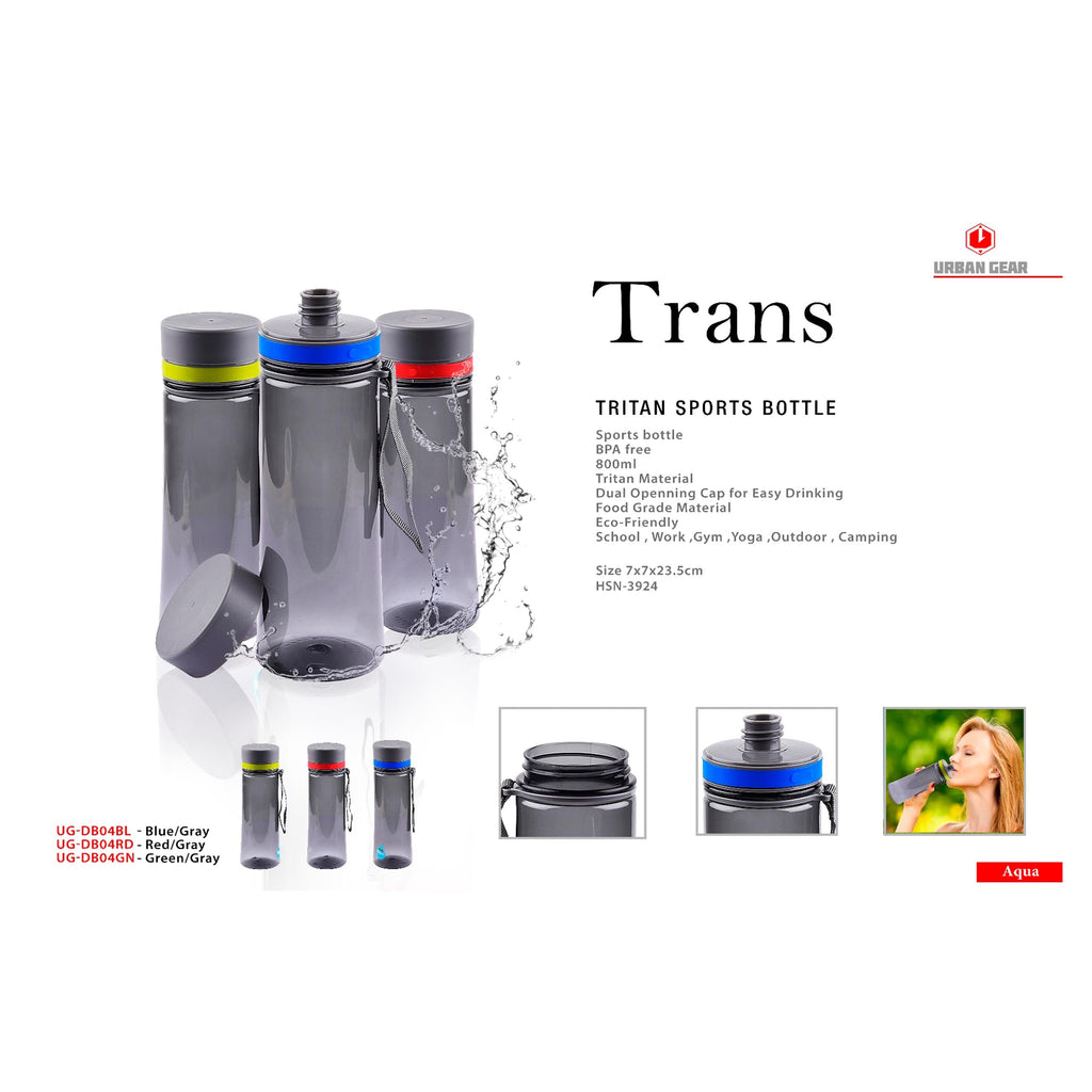 Trans Tritan Sports Bottle - 800ml